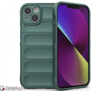 Magic Shield guminis dėklas - žalias (Apple Iphone 14)